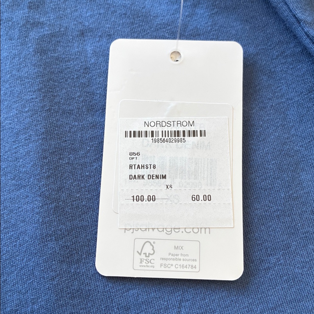 P.J. Salvage Ringer / Varsity Short Sleeve T-shirt New with tags from Nordstrom - Picture 6 of 9